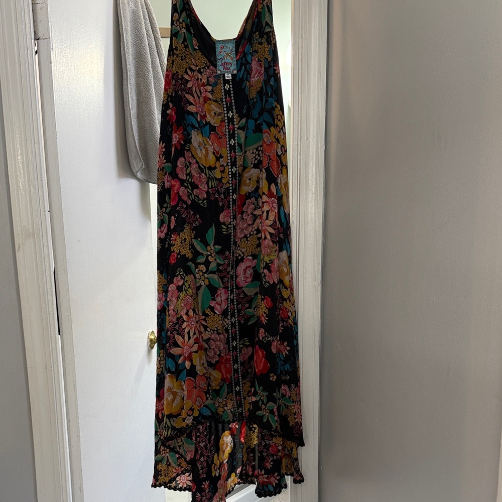 Johnny Was Multicolor Floral Maxi Dress